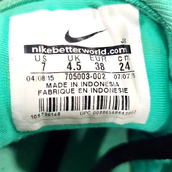 Nike Air Max St Trainers Black, Hot Lava, Mint Green Athletic Women's  7 EUC! - Picture 7 of 15